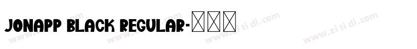 Jonapp Black Regular字体转换